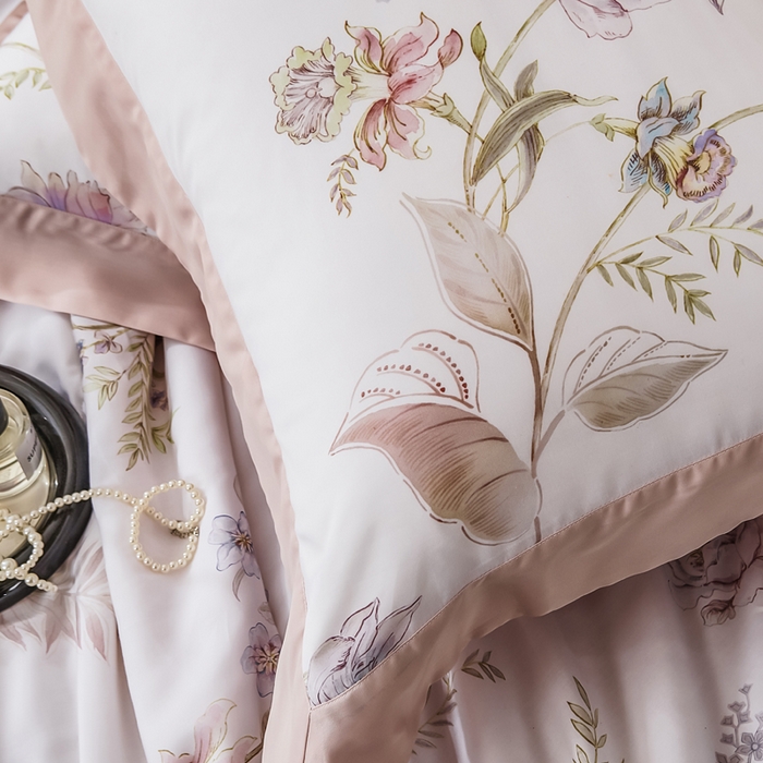 91家纺网 家纺一手货源 找家纺 CINNY馨宜 2026新款天丝莱赛尔数码印花夏被 春日落樱