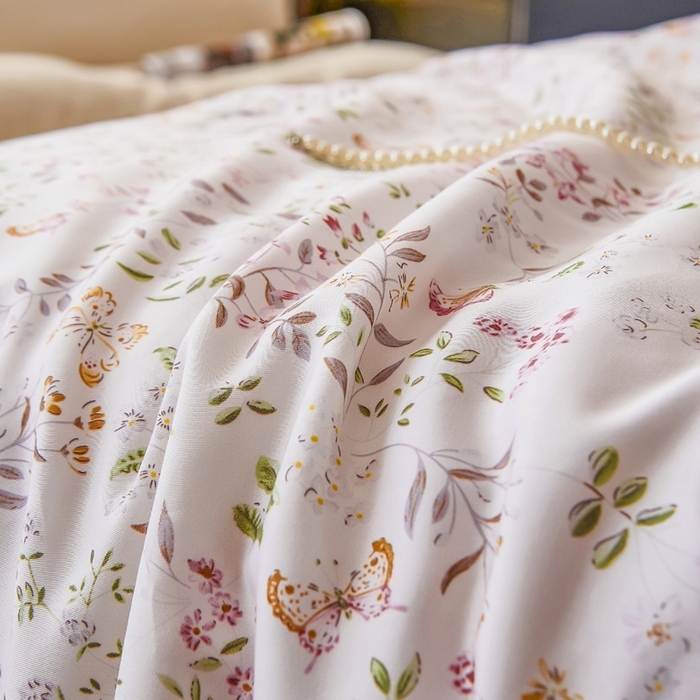 91家纺网 家纺一手货源 找家纺 CINNY馨宜 2026新款天丝莱赛尔数码印花夏被 吟禾暮