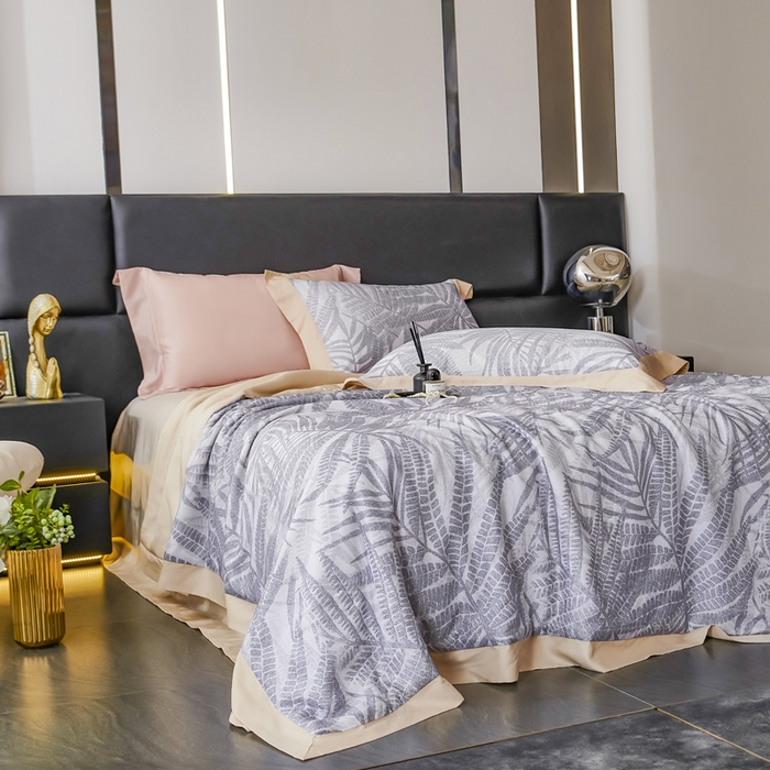 91家纺网 家纺一手货源 找家纺 CINNY馨宜 2026新款天丝莱赛尔数码印花夏被 扶光