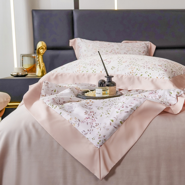 91家纺网 家纺一手货源 找家纺 CINNY馨宜 2026新款天丝莱赛尔数码印花夏被 吟禾暮