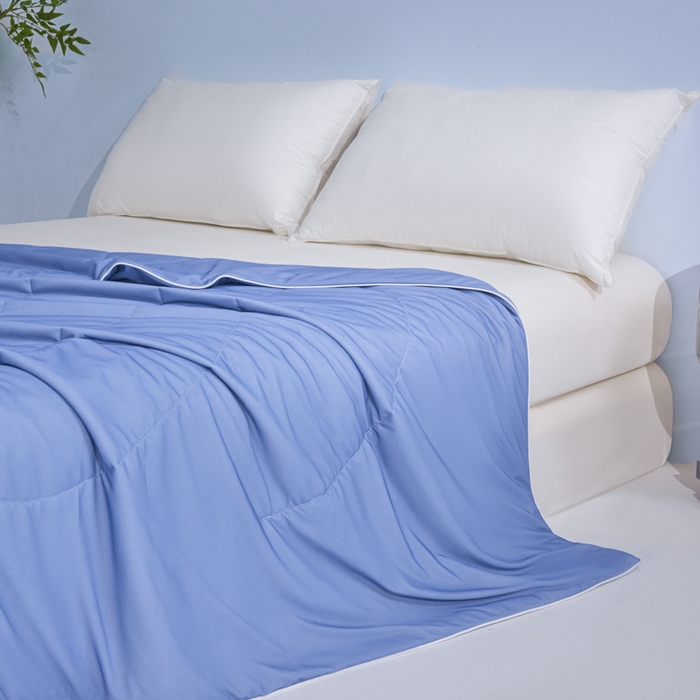 91家纺网 家纺一手货源 找家纺 库里梦家纺 2026新款深海水藻凉感被夏被夏凉被空调被礼盒装 青蓝