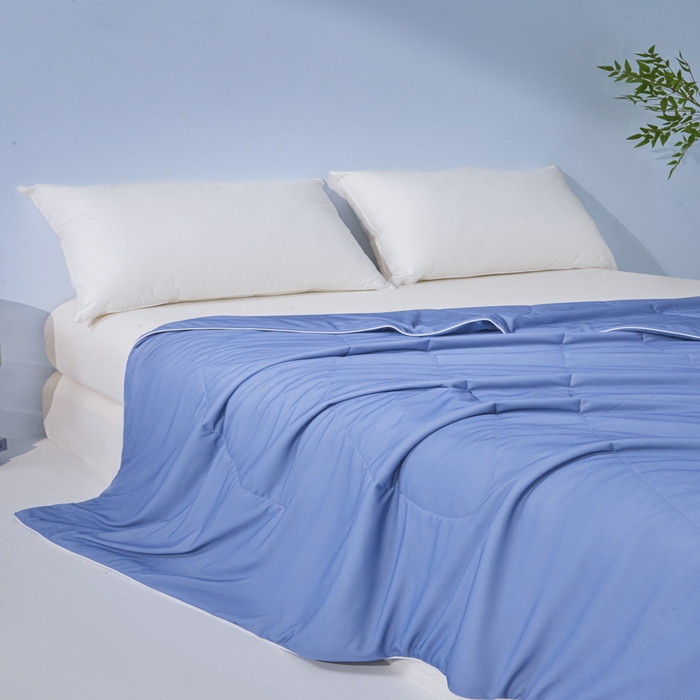 91家纺网 家纺一手货源 找家纺 库里梦家纺 2026新款深海水藻凉感被夏被夏凉被空调被礼盒装 青蓝