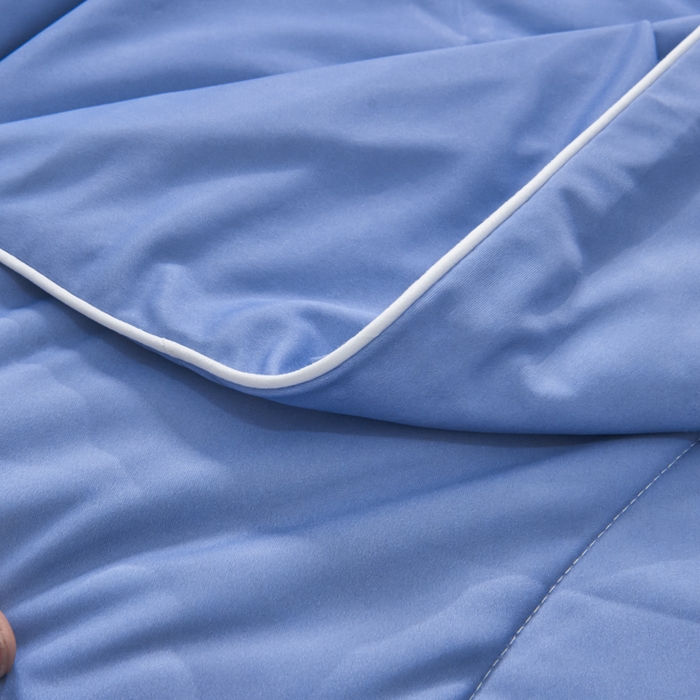 91家纺网 家纺一手货源 找家纺 库里梦家纺 2026新款深海水藻凉感被夏被夏凉被空调被礼盒装 青蓝