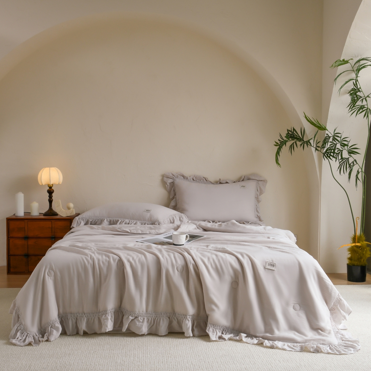 CINNY馨宜 2026新款水洗天丝莱赛尔夏被空调被 咖色