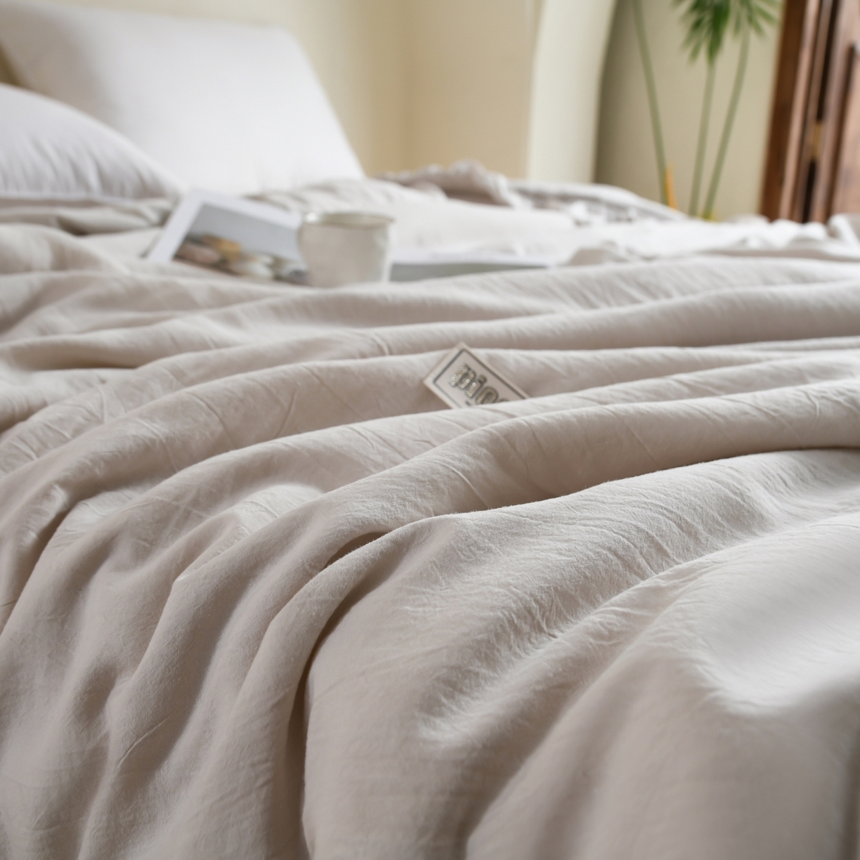 91家纺网 家纺一手货源 找家纺 CINNY馨宜 2026新款水洗天丝莱赛尔夏被空调被 咖色