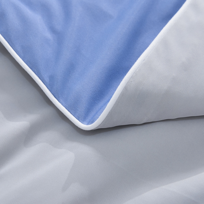 91家纺网 家纺一手货源 找家纺 库里梦家纺 2026新款深海水藻凉感被夏被夏凉被空调被礼盒装 青蓝-灰