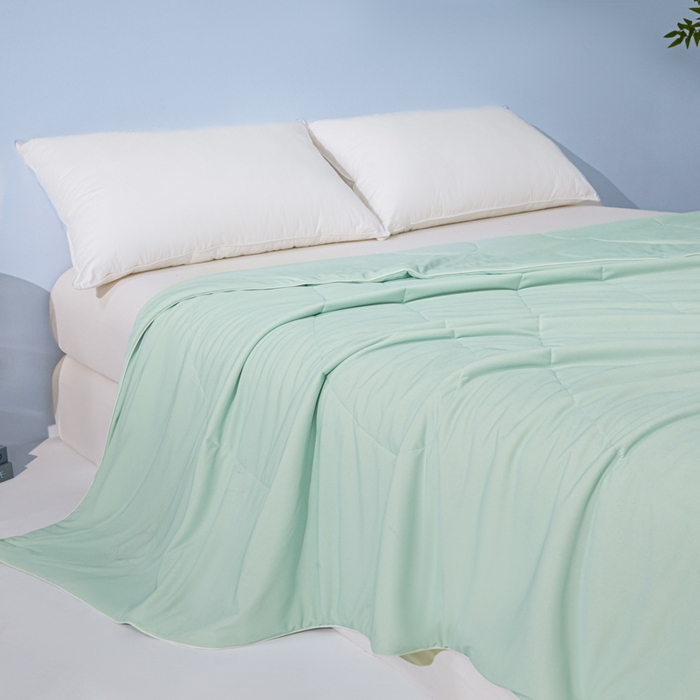 91家纺网 家纺一手货源 找家纺 库里梦家纺 2026新款深海水藻凉感被夏被夏凉被空调被礼盒装 水波绿