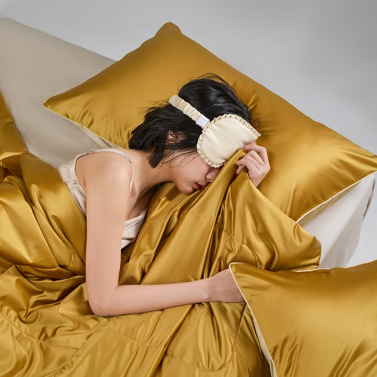 91家纺网 家纺一手货源 找家纺 （总）CINNY馨宜 2026新款水光锦氨凉感夏被空调被夏凉被