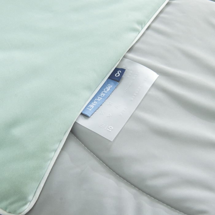 91家纺网 家纺一手货源 找家纺 库里梦家纺 2026新款深海水藻凉感被夏被夏凉被空调被礼盒装 水波绿-灰