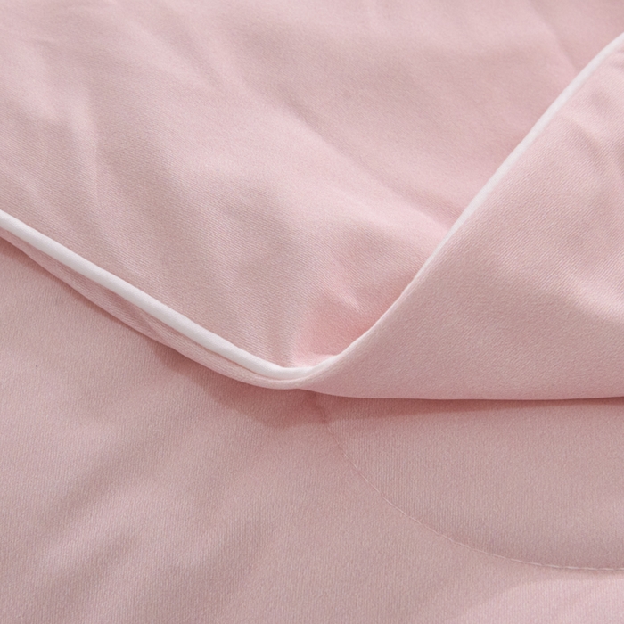 91家纺网 家纺一手货源 找家纺 库里梦家纺 2026新款深海水藻凉感被夏被夏凉被空调被礼盒装 桃花粉