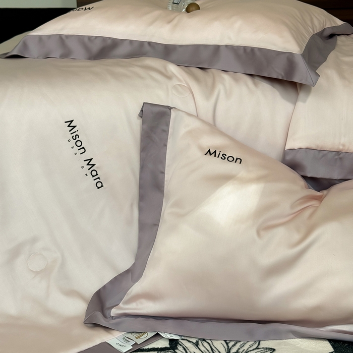 91家纺网 家纺一手货源 找家纺 CINNY馨宜 2026新款A类兰精天丝55%大豆纤维 双拼色天丝夏被（炫彩） 丁香紫