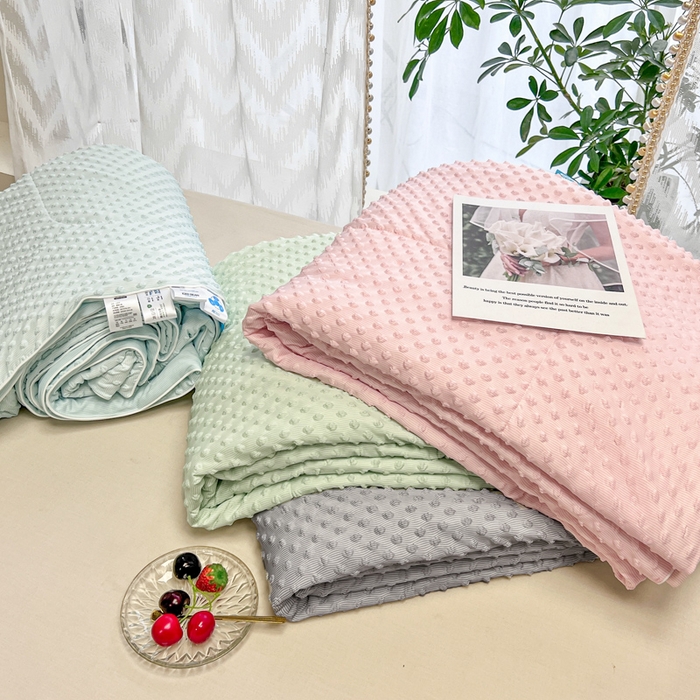 91家纺网 家纺一手货源 找家纺 （总）库里梦家纺 2026新款3D按摩冰豆豆凉感夏被夏凉被空调被