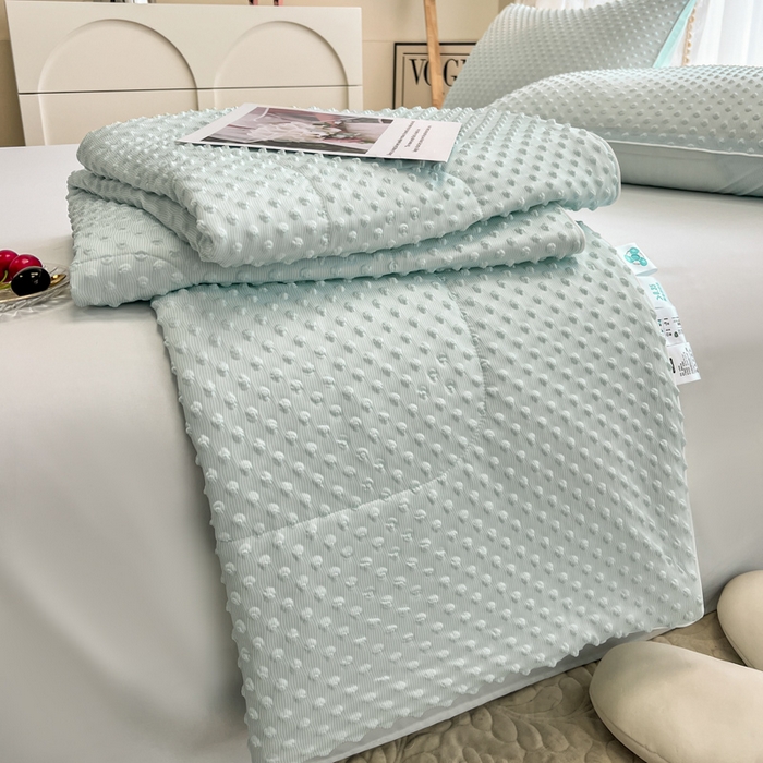91家纺网 家纺一手货源 找家纺 （总）库里梦家纺 2026新款3D按摩冰豆豆凉感夏被夏凉被空调被