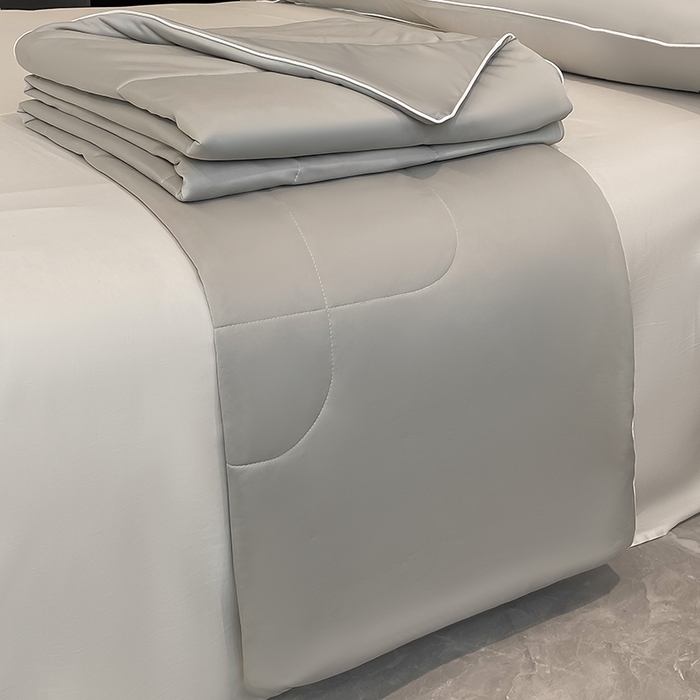 库里梦家纺 2026新款云柔凉感冰淇淋夏被空调被夏凉被 灰色