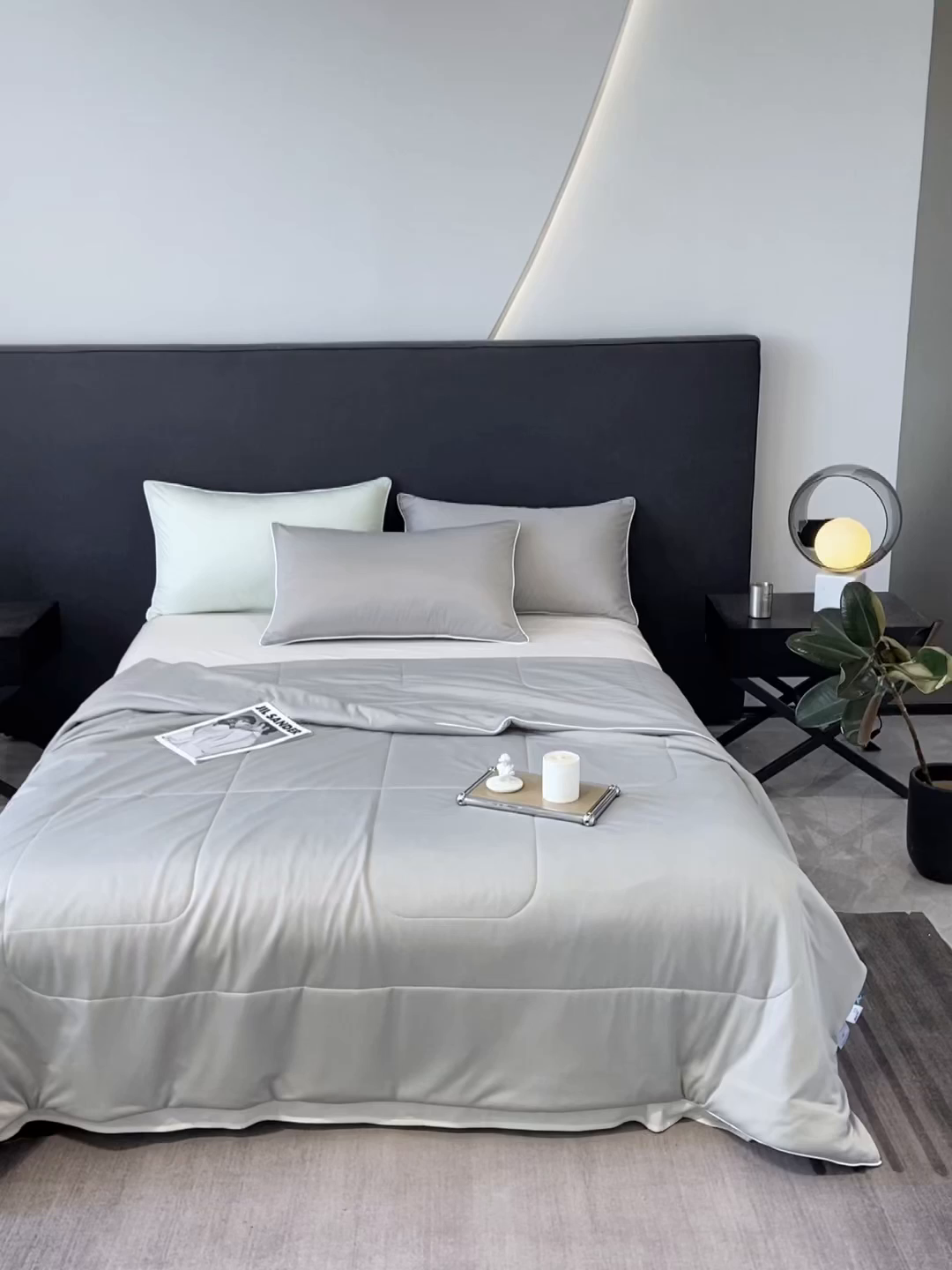 91家纺网 家纺一手货源 找家纺 库里梦家纺 2026新款云柔凉感冰淇淋夏被空调被夏凉被 灰色