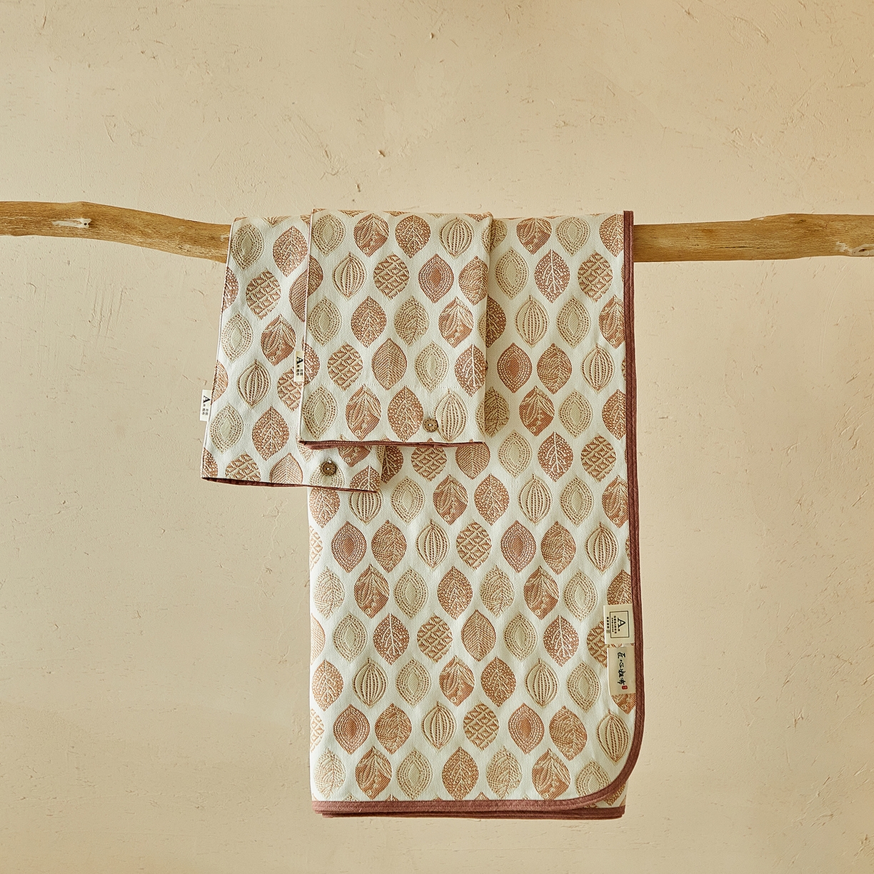 91家纺网 家纺一手货源 找家纺 （总）孑寐家纺 2026新款100%纯棉色织双面大提花老粗布凉席三件套