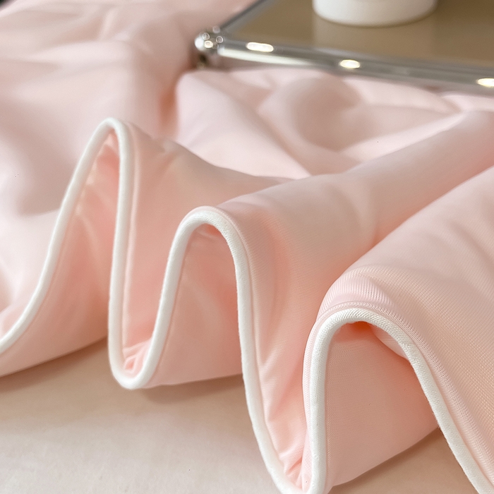 91家纺网 家纺一手货源 找家纺 库里梦家纺 2026新款云柔凉感冰淇淋夏被空调被夏凉被 浅粉