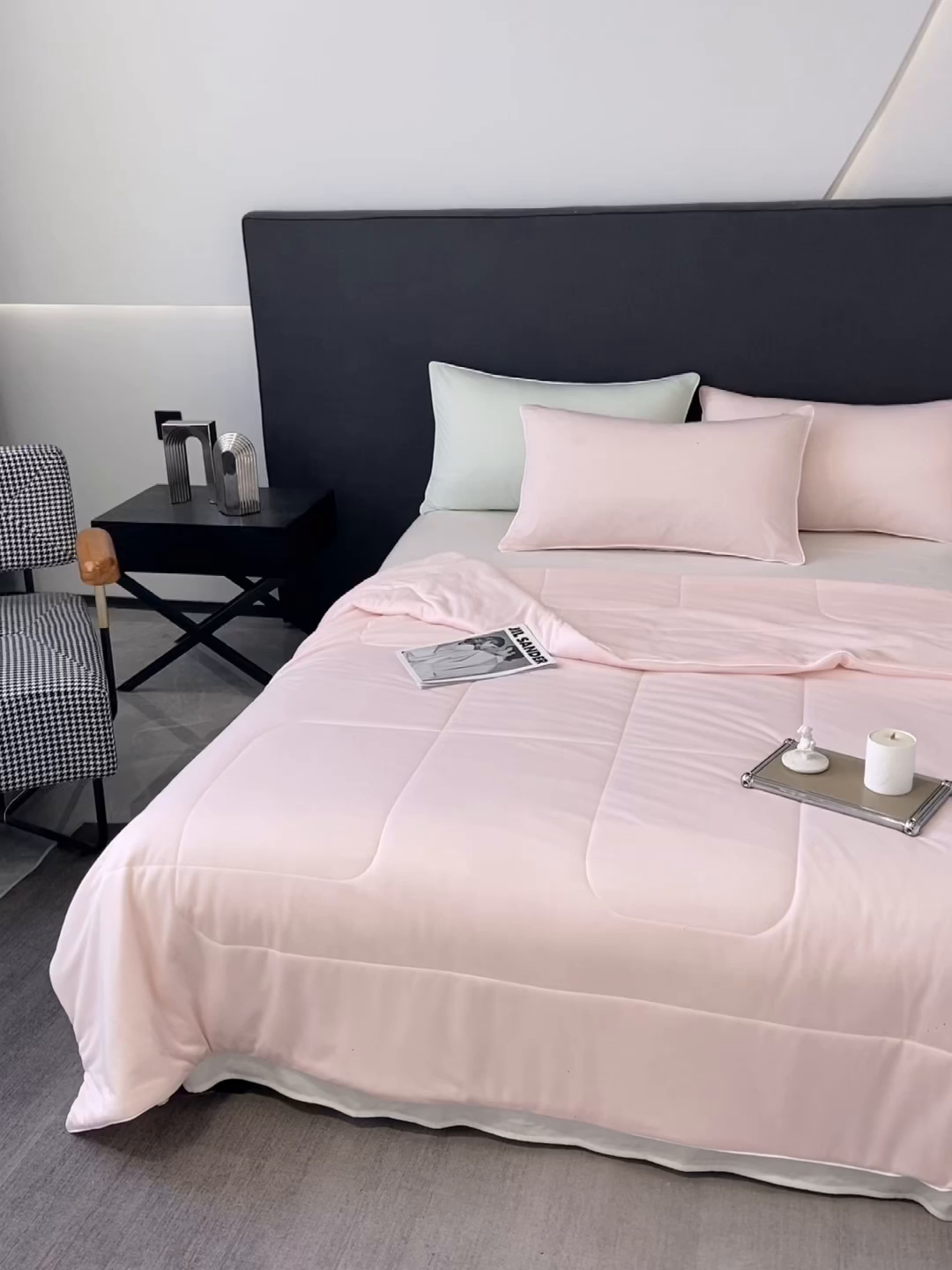 91家纺网 家纺一手货源 找家纺 库里梦家纺 2026新款云柔凉感冰淇淋夏被空调被夏凉被 浅粉