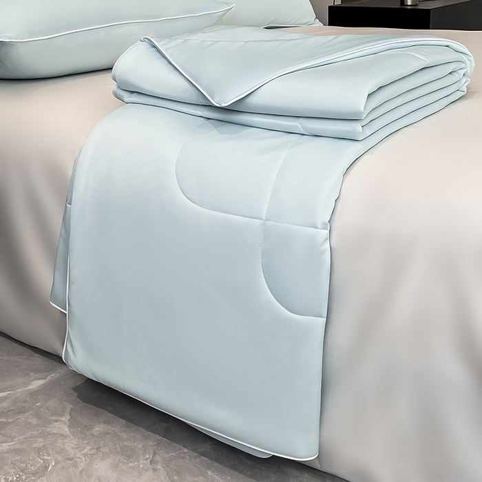 库里梦家纺 2026新款云柔凉感冰淇淋夏被空调被夏凉被 浅蓝