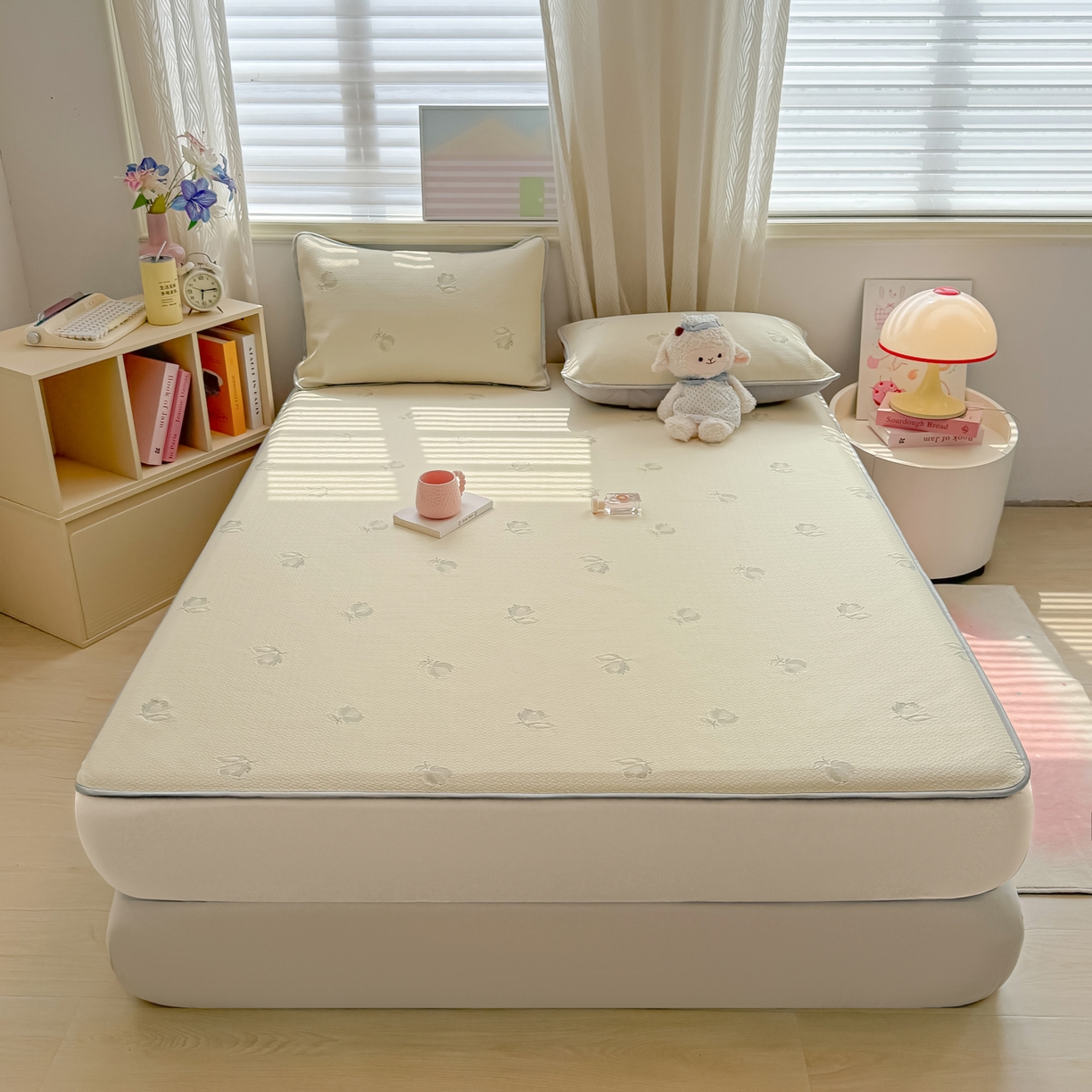 91家纺网 家纺一手货源 找家纺 （总）多乐家纺 206新款冰豆豆防水凉感软席凉席席子