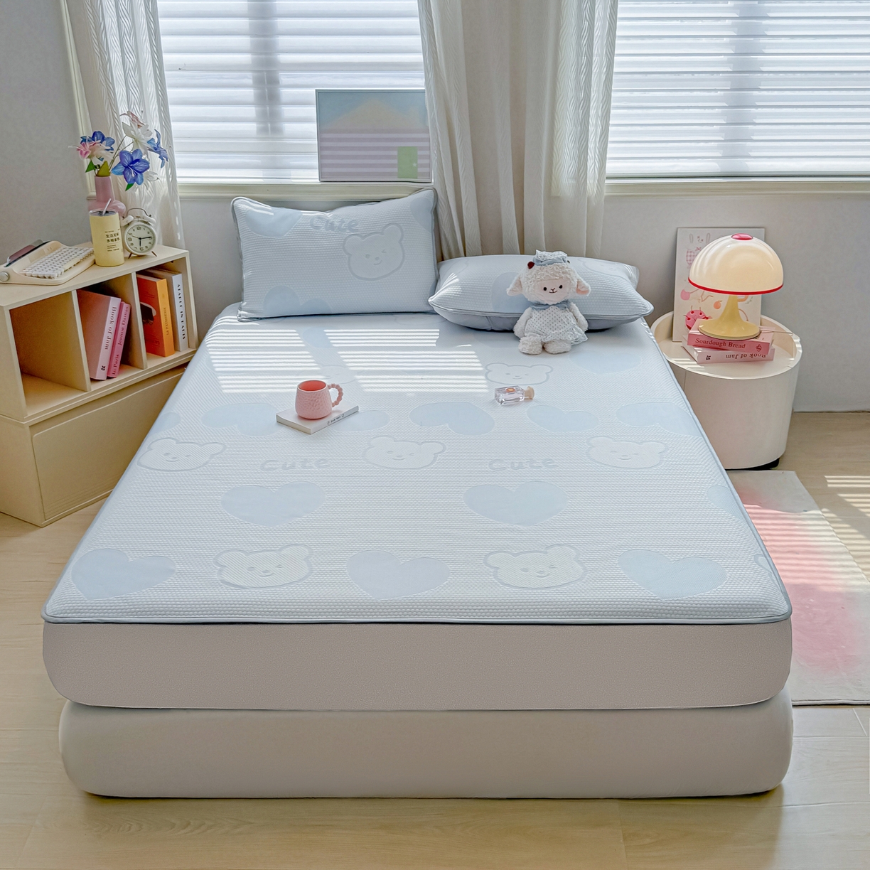 91家纺网 家纺一手货源 找家纺 （总）多乐家纺 206新款冰豆豆防水凉感软席凉席席子