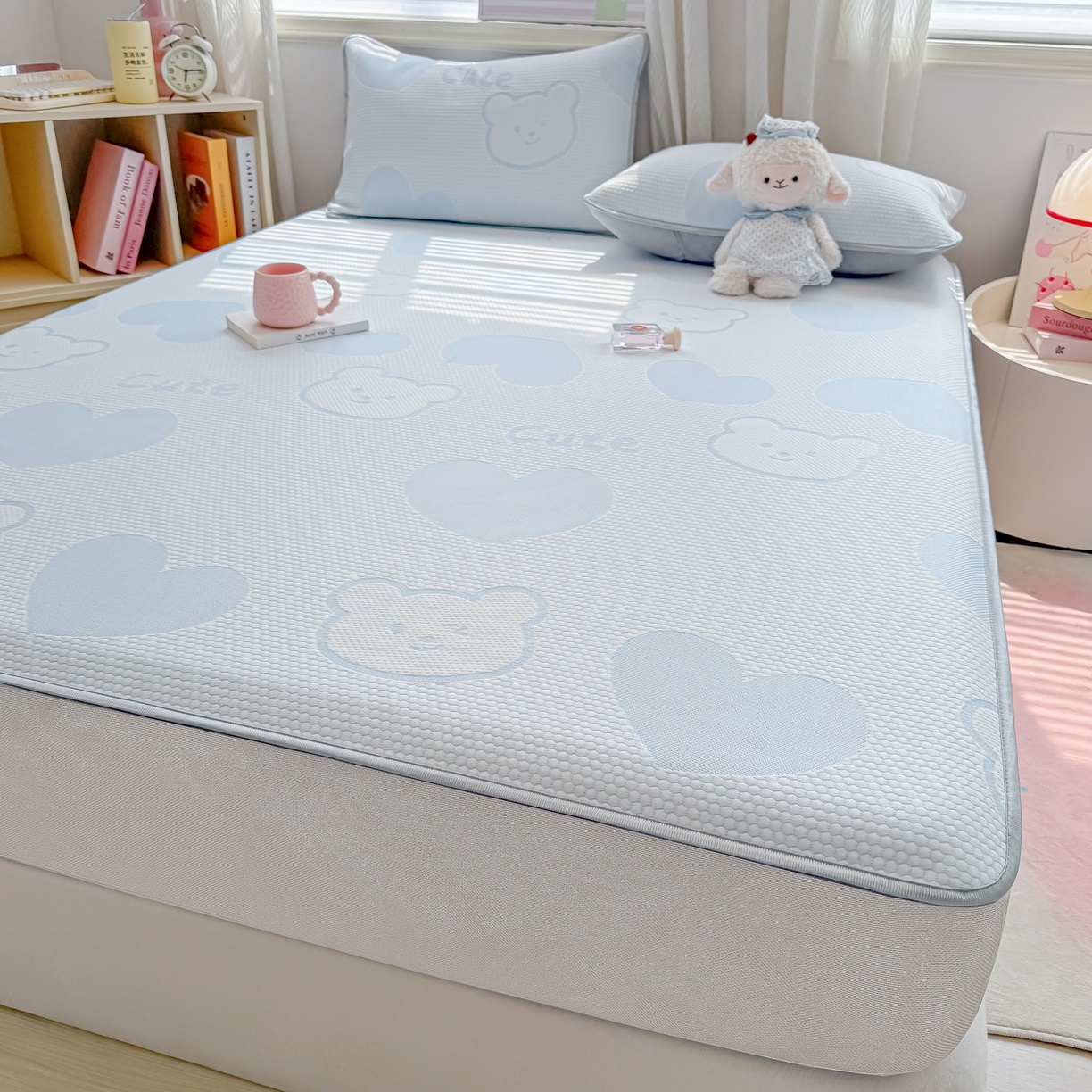 91家纺网 家纺一手货源 找家纺 （总）多乐家纺 206新款冰豆豆防水凉感软席凉席席子