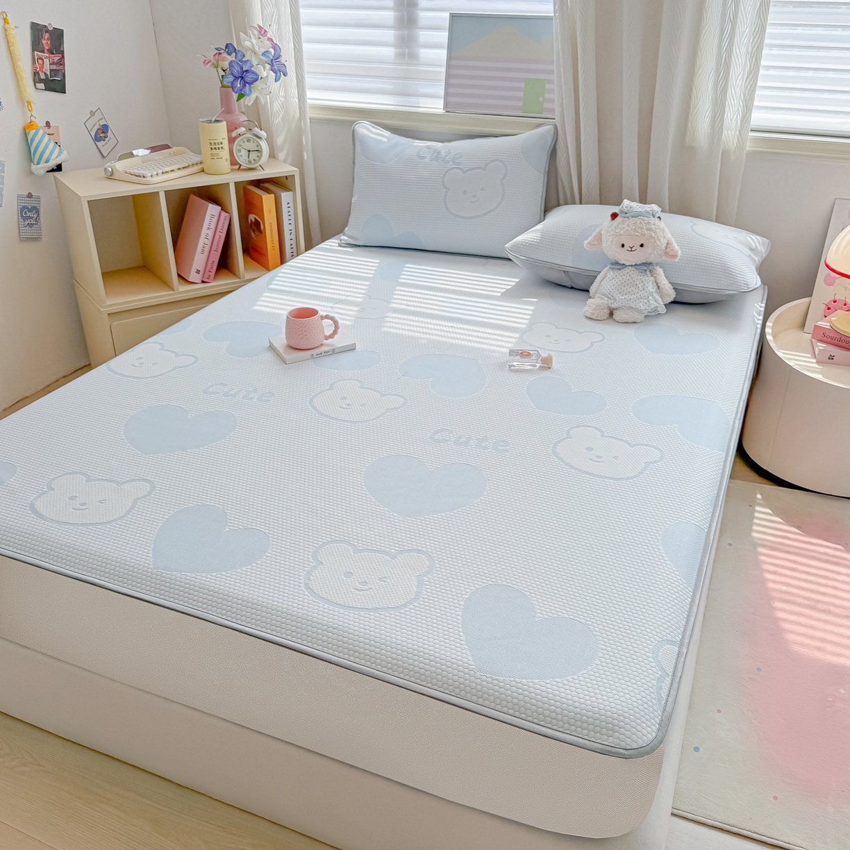 91家纺网 家纺一手货源 找家纺 （总）多乐家纺 206新款冰豆豆防水凉感软席凉席席子