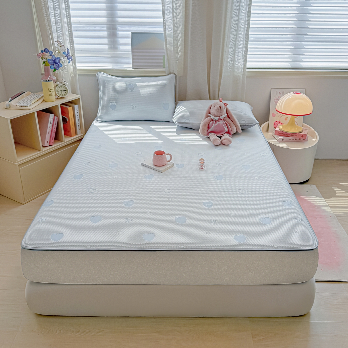 91家纺网 家纺一手货源 找家纺 （总）多乐家纺 206新款冰豆豆防水凉感软席凉席席子