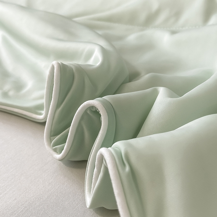 91家纺网 家纺一手货源 找家纺 库里梦家纺 2026新款云柔凉感冰淇淋夏被空调被夏凉被 浅绿