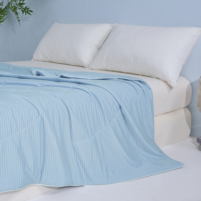 91家纺网 家纺一手货源 找家纺 （总）库里梦家纺 2026新款100%真锦氨无印提花凉感空调被夏被夏凉被