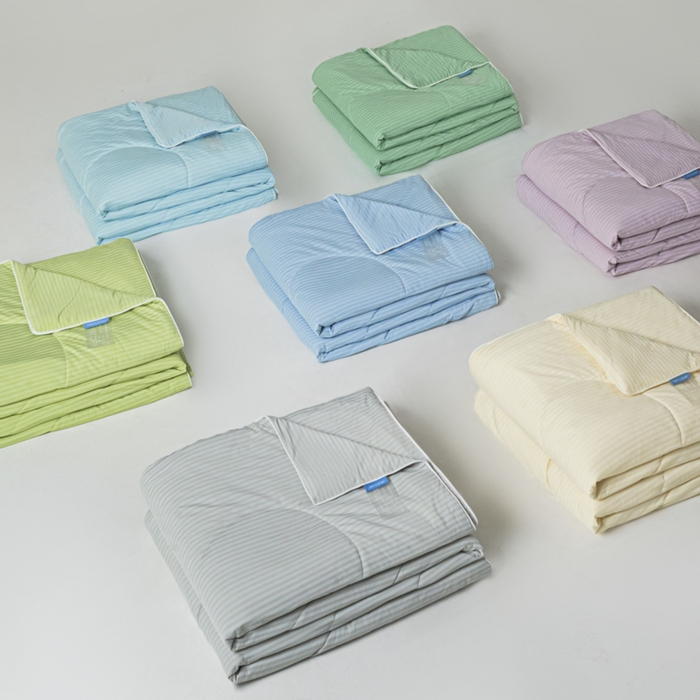 91家纺网 家纺一手货源 找家纺 （总）库里梦家纺 2026新款100%真锦氨无印提花凉感空调被夏被夏凉被