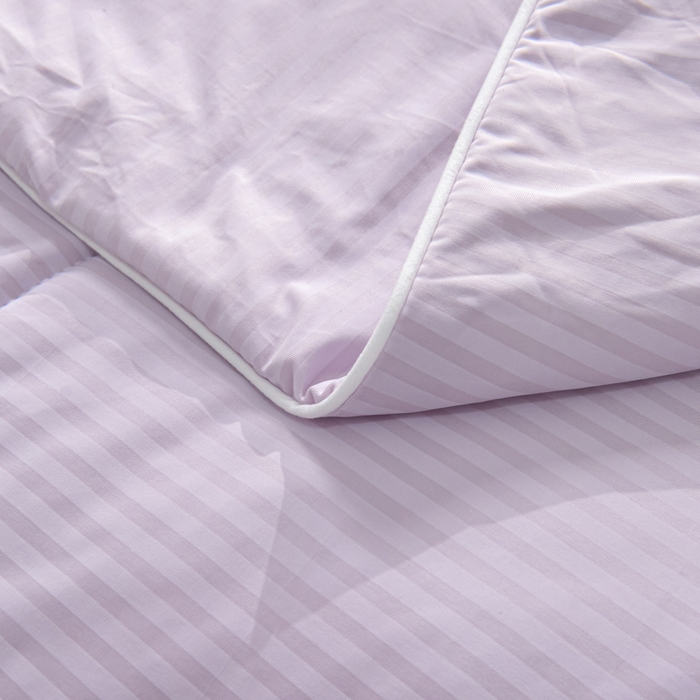 91家纺网 家纺一手货源 找家纺 库里梦家纺 2026新款100%真锦氨无印提花凉感空调被夏被夏凉被 条纹魅紫