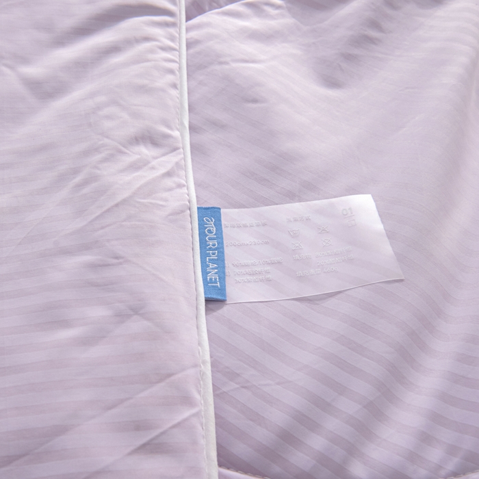 91家纺网 家纺一手货源 找家纺 库里梦家纺 2026新款100%真锦氨无印提花凉感空调被夏被夏凉被 条纹魅紫