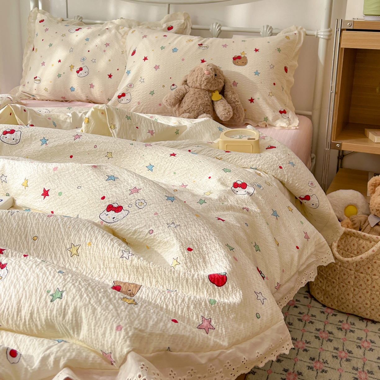 91家纺网 家纺一手货源 找家纺 （总）十里居 2026新款A类全棉花边泡芙棉夏凉被