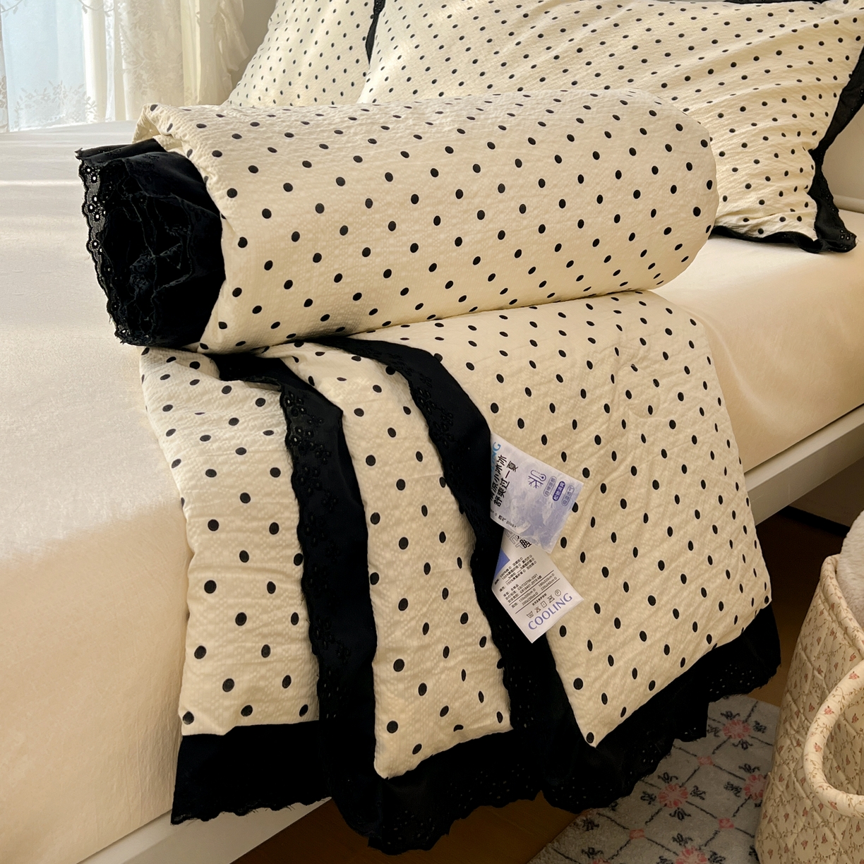91家纺网 家纺一手货源 找家纺 （总）十里居 2026新款A类全棉花边泡芙棉夏凉被