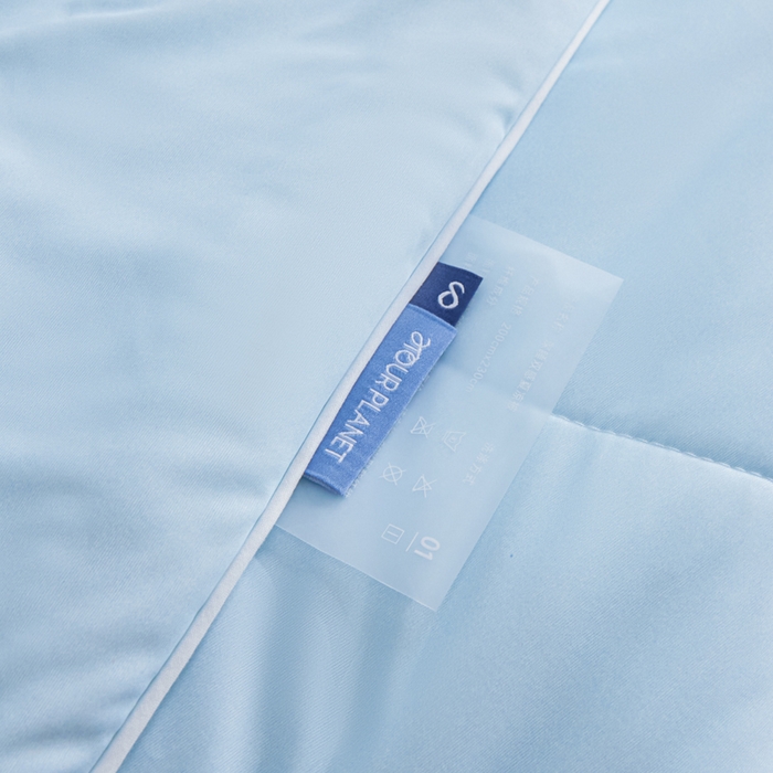 91家纺网 家纺一手货源 找家纺 库里梦家纺 2026春夏新款网红直播爆款A类锦氨深海水藻凉感被夏凉被空调被 冰蓝