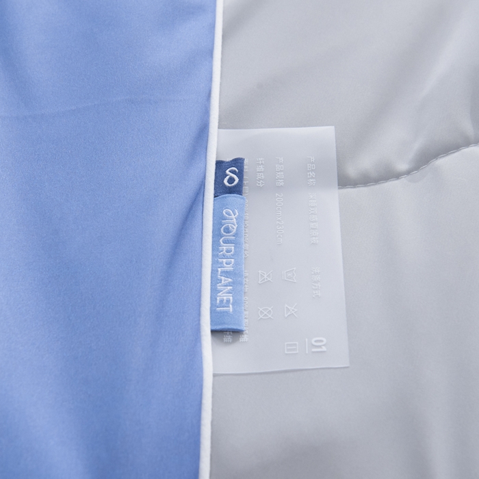 91家纺网 家纺一手货源 找家纺 库里梦家纺 2026春夏新款网红直播爆款A类锦氨深海水藻凉感被夏凉被空调被 青蓝-灰