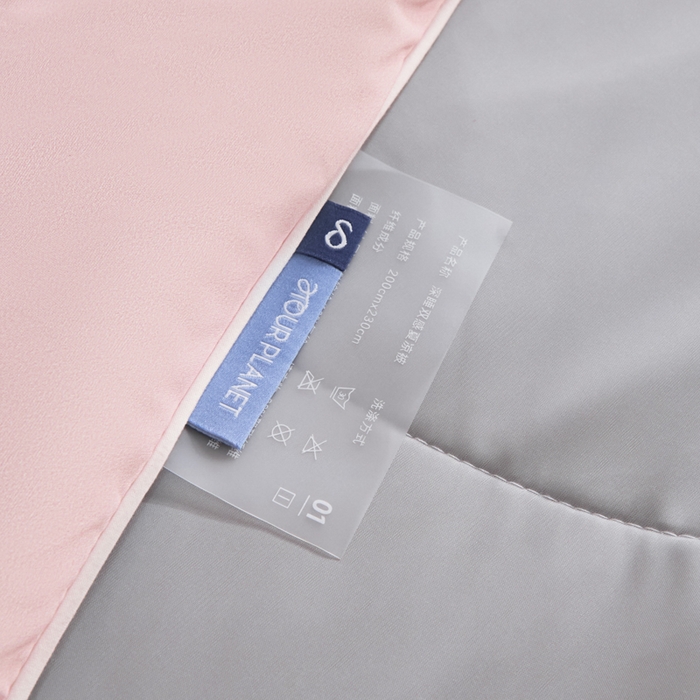 91家纺网 家纺一手货源 找家纺 库里梦家纺 2026春夏新款网红直播爆款A类锦氨深海水藻凉感被夏凉被空调被 桃花粉-灰