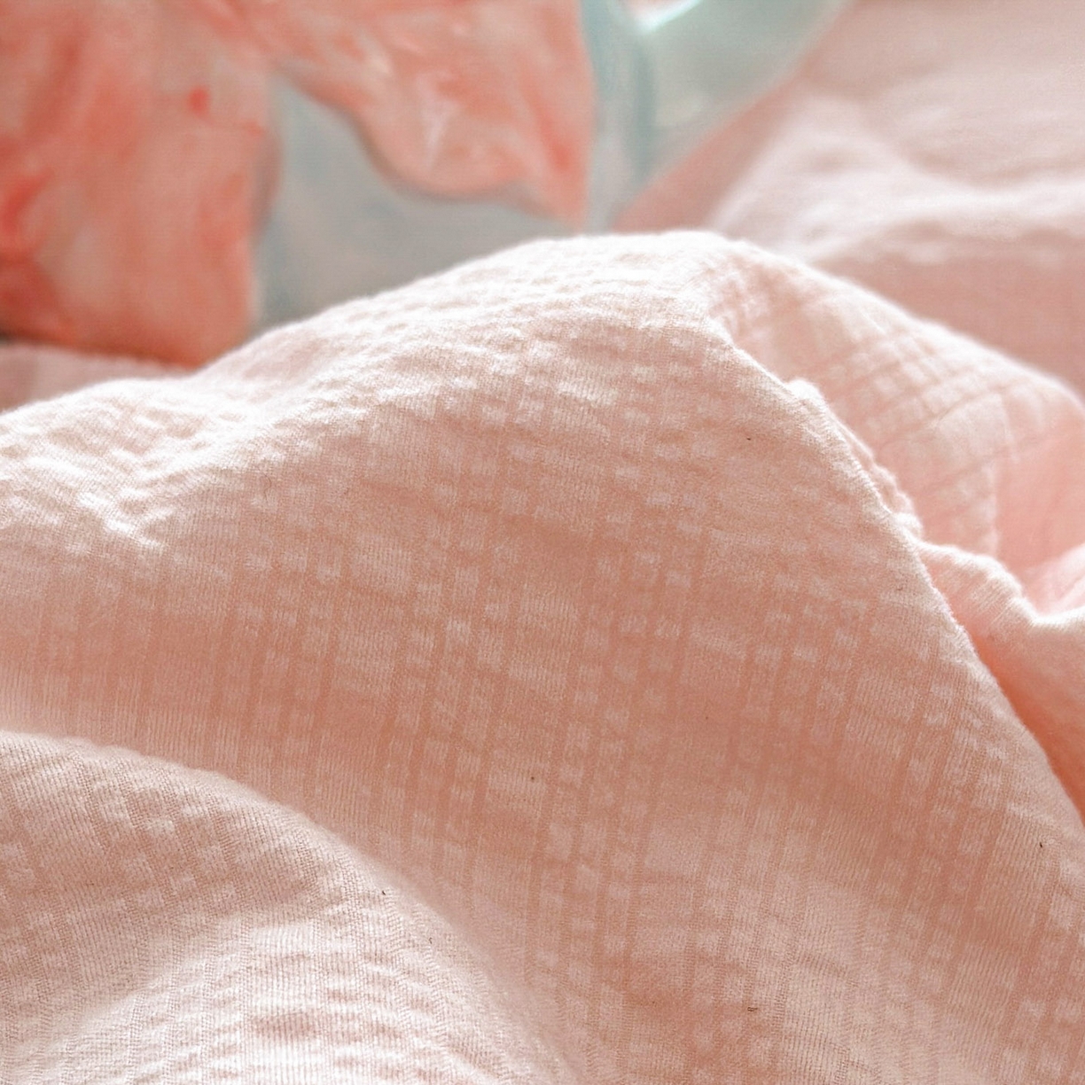 91家纺网 家纺一手货源 找家纺 玉海棠家纺 2026新款泡芙纱夏被夏凉被空调被贴布绣四件套-安妮公主系列 安妮公主-雅致粉