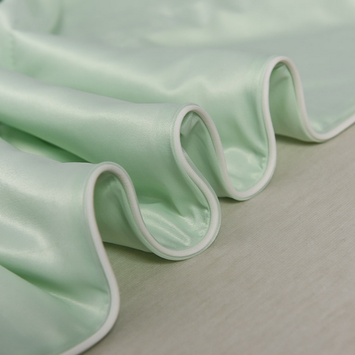 91家纺网 家纺一手货源 找家纺 库里梦家纺 2026新款凉感丝冰激凌夏被夏凉被空调被 绿色