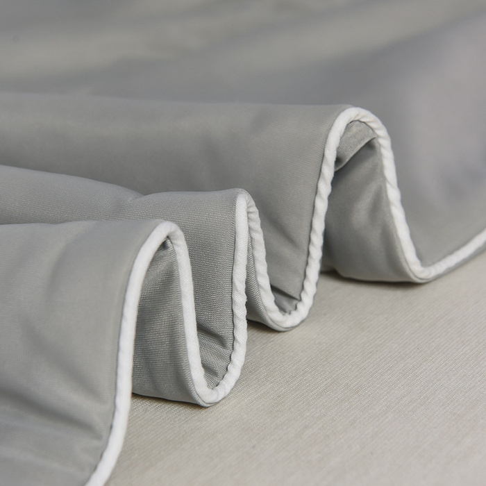 91家纺网 家纺一手货源 找家纺 库里梦家纺 2026新款凉感丝冰激凌夏被夏凉被空调被 灰色