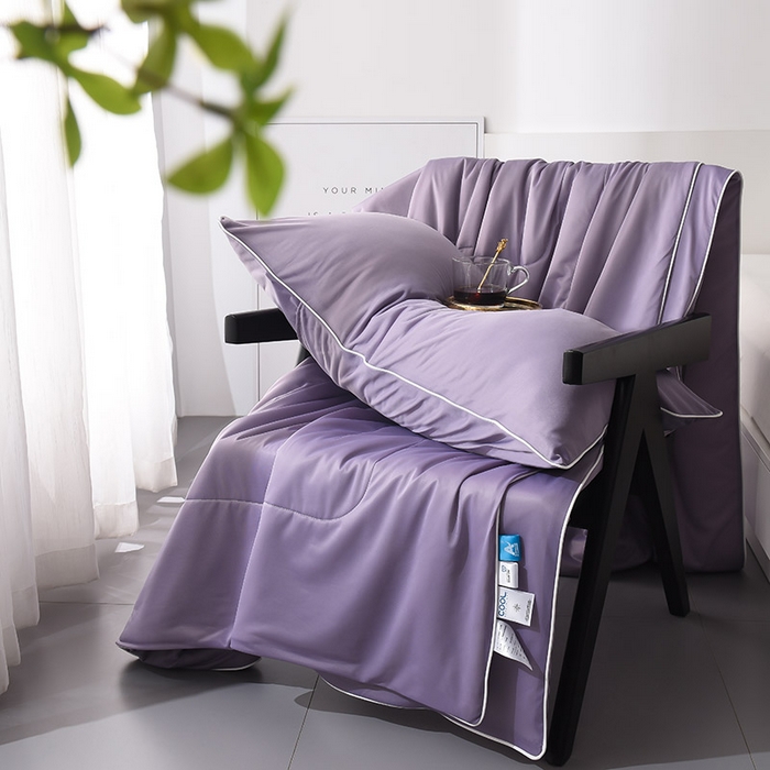 库里梦家纺 2026新款凉感丝冰激凌夏被夏凉被空调被 紫色