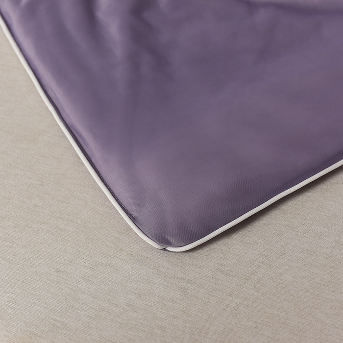 91家纺网 家纺一手货源 找家纺 库里梦家纺 2026新款凉感丝冰激凌夏被夏凉被空调被 紫色