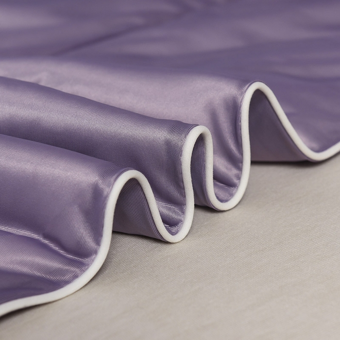 91家纺网 家纺一手货源 找家纺 库里梦家纺 2026新款凉感丝冰激凌夏被夏凉被空调被 紫色