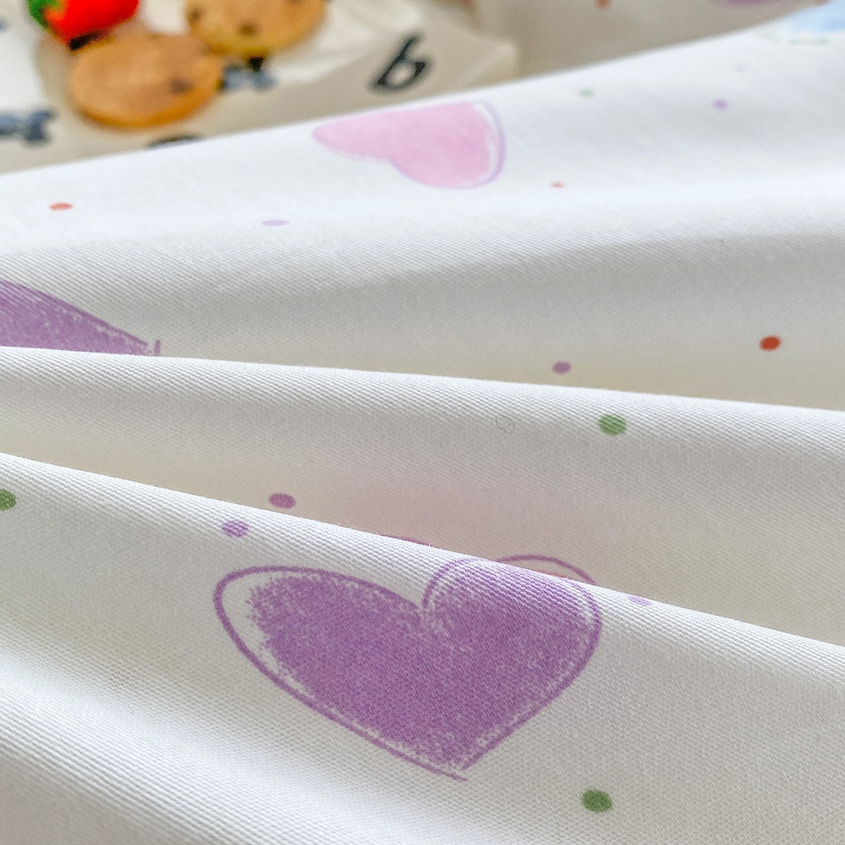 91家纺网 家纺一手货源 找家纺 钰锦铂2026新款直播爆款全棉四件套13070吊边床单一字绣印花纯棉三件套四件套 简爱-米