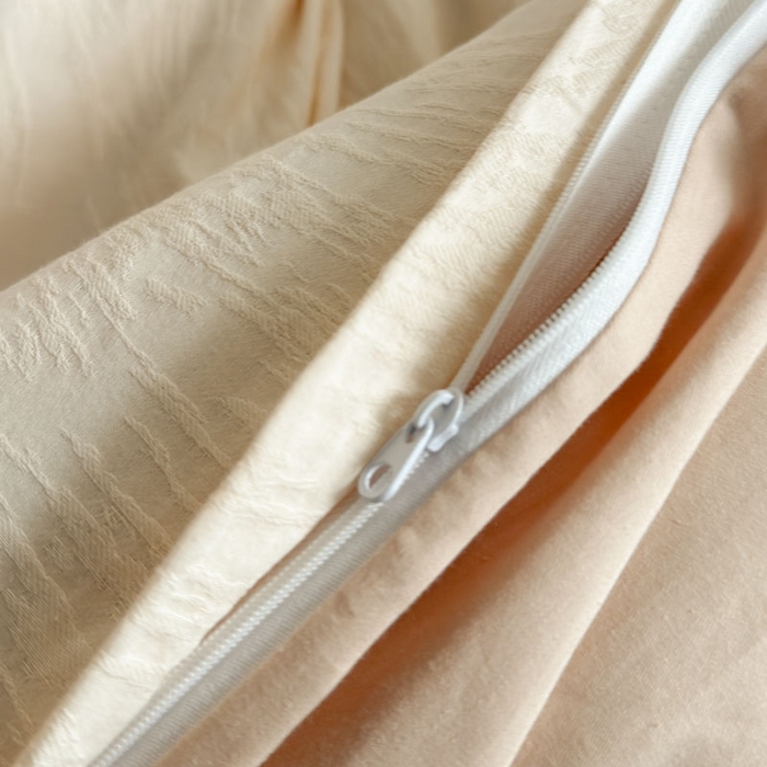 91家纺网 家纺一手货源 找家纺 佰亿莱 2026新款新疆长绒棉60支水洗提花四件套 柳丝白