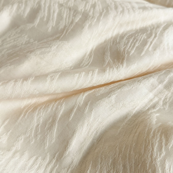 91家纺网 家纺一手货源 找家纺 佰亿莱 2026新款新疆长绒棉60支水洗提花四件套 柳丝白