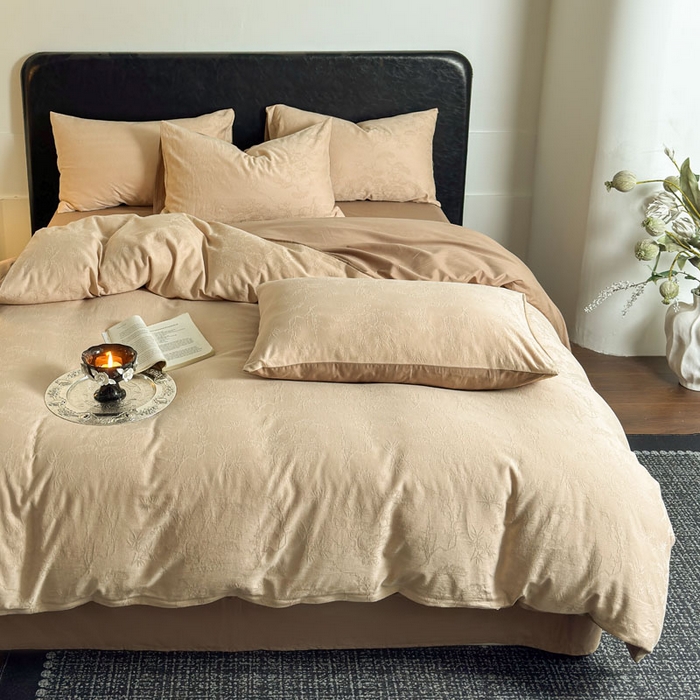 91家纺网 家纺一手货源 找家纺 （总）佰亿莱 2026新款新疆长绒棉60支水洗提花四件套