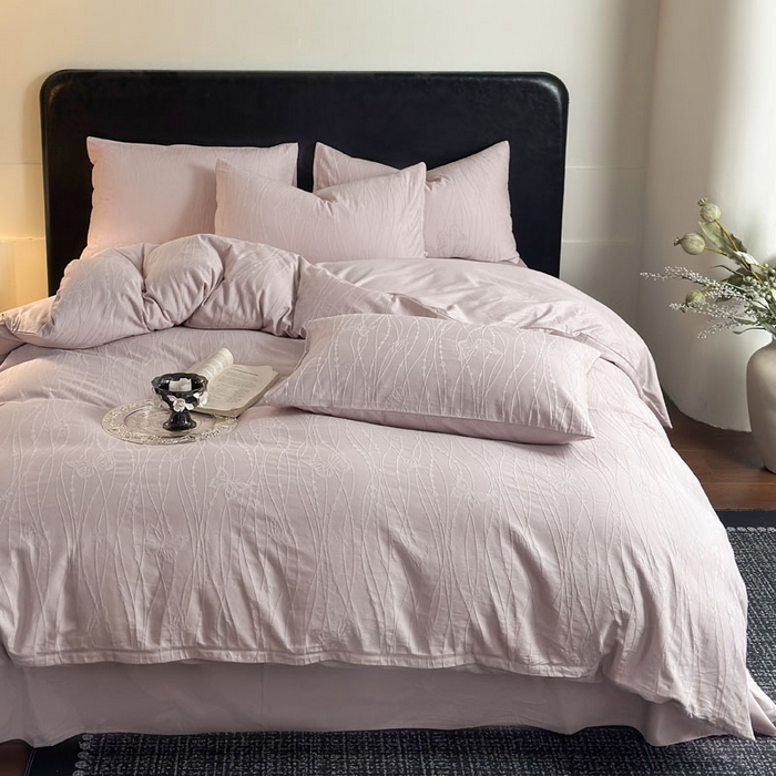 91家纺网 家纺一手货源 找家纺 （总）佰亿莱 2026新款新疆长绒棉60支水洗提花四件套