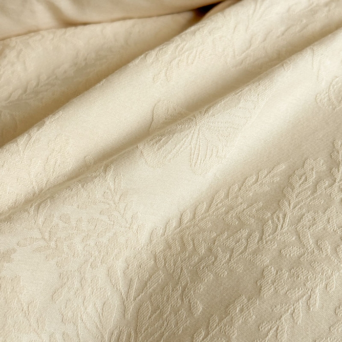 91家纺网 家纺一手货源 找家纺 佰亿莱 2026新款新疆长绒棉60支水洗提花四件套 奶白流云